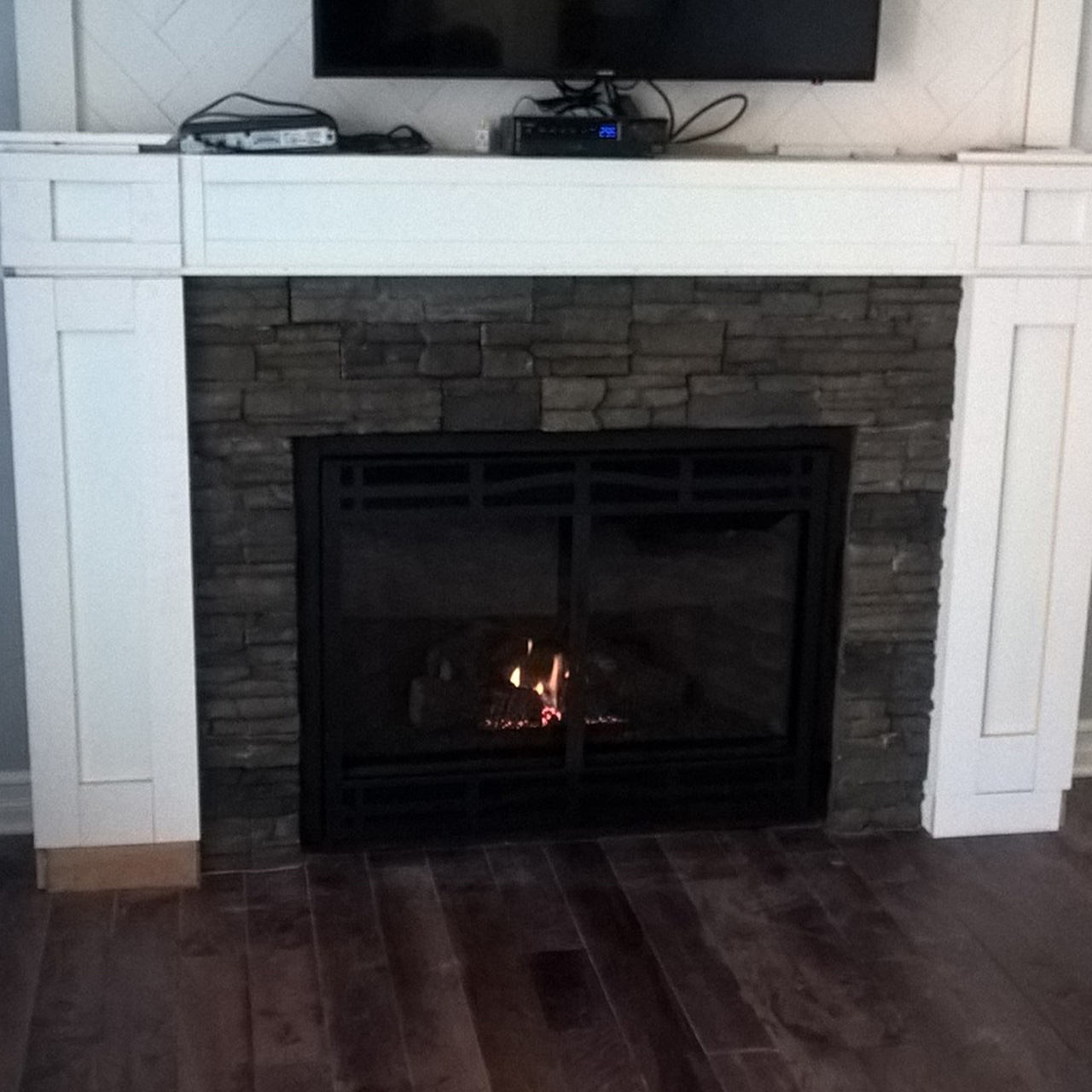 fireplace installation